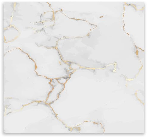 SMTDeco Protection plaque de cuisson, vitrocéramique, verre trempé, pour cuisinières électrique, à induction,planche à découper 65x60 cm une pièce pierre de marbre blanc (107762)