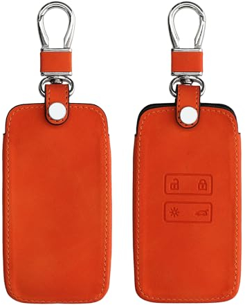 kwmobile Cover copri-chiave compatibile con Renault con 4 tasti Smart Key (solo Keyless Go) - Guscio protettivo chiavi auto in pelle PU Nabucco per telecomando macchina