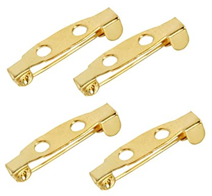 Tofficu Sicherheitsnadel-verschlüsse mit Runder Rückseite und Flacher Oberfläche 2 cm für Broschen Legierung Zum Basteln und Herstellen Von Schmuck 200 Stück