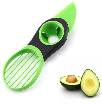 Coupe-avocat 3 en 1 - Coupe-fruits - Séparateur en plastique - Couteau de cuisine - Outils de légumes