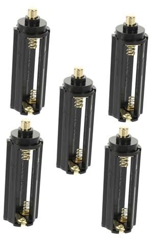 BELLIFFY Support pour 3 Piles AAA pour Lampe Torche, Boîte De Stockage Compacte en Plastique Noir, Léger Et Portable, pour Ranger Les Batteries De Rechange Lors De Sorties en Extérieur