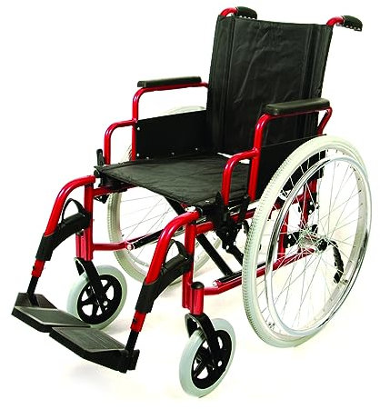 Carrozzina Pieghevole Leggera ad Autospinta ACTIVA B 45 – Sedia a Rotelle in Alluminio con PEDANE ELEVABILI - Ruote a Sgancio Rapido - Braccioli Ribaltabili – Seduta 45 cm – CE