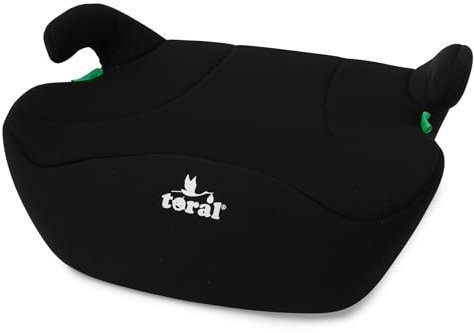 Toral - Alzador Coche Niño i-Size - Asiento Elevador Coche Niño - Silla Coche Grupo 3 - Modelo Mónaco Negro