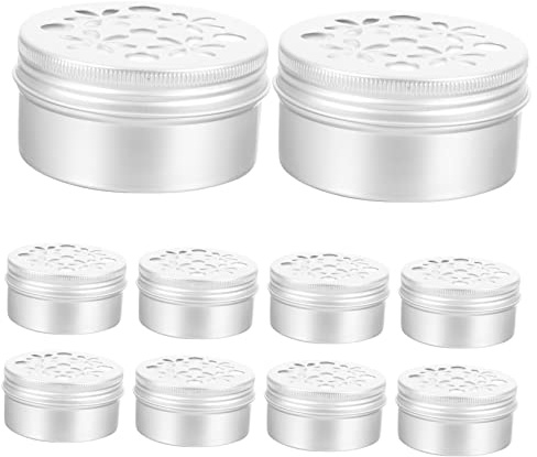HYTROVE Aluminium Geruchstrainingsbox 80ml Mit Belüftetem Deckel 10 Stück Für Hundeschnüffeltraining Geruchstraining Für Arbeitshunde Und Beschäftigung