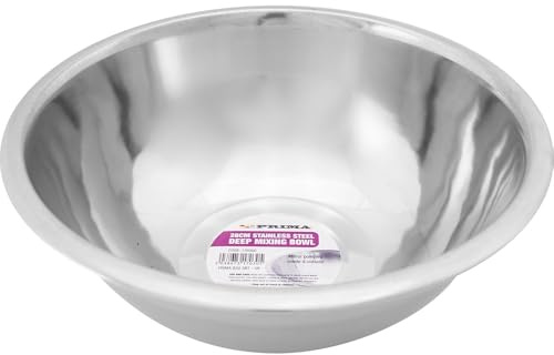 Set Of 4 Stainless Steel Deep Mixing Bowl 30cm - Great for Baking, Cooking, Food Preparation & Serving | Lightweight Chef Tool, Salad & Food Prep | Ideal For Kitchens, Restaurants & Takeaways