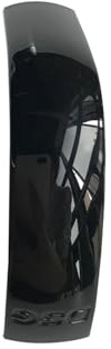 BGFFDSZ Schwarzes Chrom mit Wildleder-Schaltknauf-Seitenabdeckungs-Emblem, kompatibel mit Golf 6 7 R GTI Passat B7 B8 CC R20 Jetta MK6 GLI(D)
