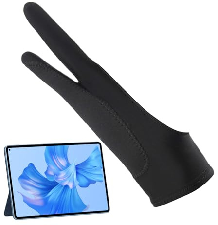 Digital Art Gloves - Anti-Touch Art Gloves For Drawing, Breathable Artist Gloes For Graphic Drawing Tablet Pad Monitor, Two Finger Palm Rejection Glove Painting Sketching Animation Design, Smooth