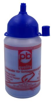 Farbpuder Schlagschnur | Profi-Markierungskreide Baustelle & Werkstatt | Kreidepulver für Schlagschnurgerät | Pulverfarbe zur Schnurmarkierung | Zimmermannskreide Blau/Rot 100g-1000g (Blau, 100 g)
