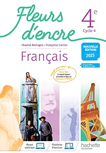 Fleurs d'encre Français 4e - Livre élève - Ed. 2023