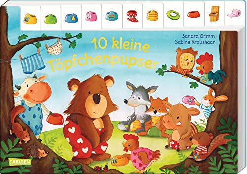 10 kleine Töpfchenpupser: Pappbilderbuch ab 2 Jahren