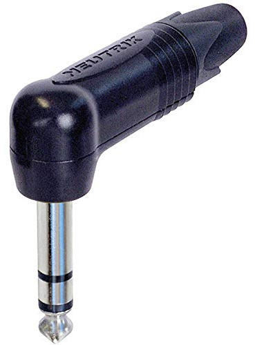 Neutrik NP3RX-BAG 3-Cond R/A 1/4 Zoll Telefonstecker, Schwarz