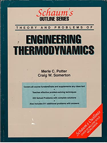 Schaum's Outline of Theory and Problems of Engineering Thermodynamics (Schaum's Outline S.)