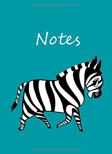 Notizbuch A4 - kariert - Zebra petrol: DIN A4 - Tagebuch - Comic - türkis