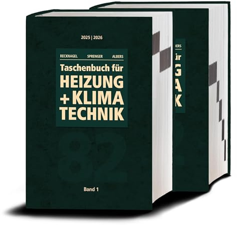 Recknagel - Taschenbuch für Heizung und Klimatechnik 82. Ausgabe 2025/2026 - Basisversion: einschließlich Trinkwasser- und Kältetechnik sowie Energiekonzepte