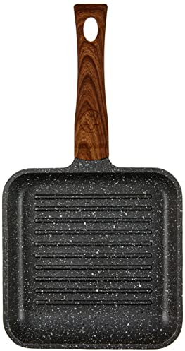 Tognana Porcellane Mini Grill Quadro 14x14 Grancucina Marble Grigio M-Wood