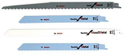 Bosch Accessories Professional 20tlg. Säbelsäge Blätter Set Flexible (für Metall und Holz, Zubehör für Säbelsägen)
