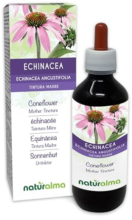 Echinacea (Echinacea angustifolia) radici Tintura Madre analcoolica Naturalma - Estratto liquido gocce 200 ml - Integratore alimentare - Vegano