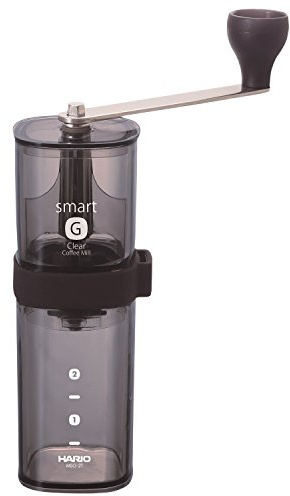Hario Kaffeemühle, Transparent/Schwarz, Petite