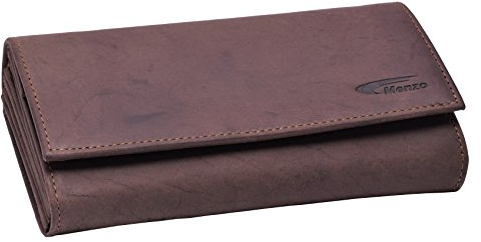 Menzo Kellnerbörse aus echten Leder, Kellnergeldtasche, Kellnerbeutel (marrone)