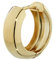 NKlaus Einzel Klappcreole - Ohrring Gold 12,2 x 3,2mm - Gelbgold 585 Creolen - Schmuck Damen Herren und Kinder - 14 Karat - Hochglanzpoliert Rund 4737
