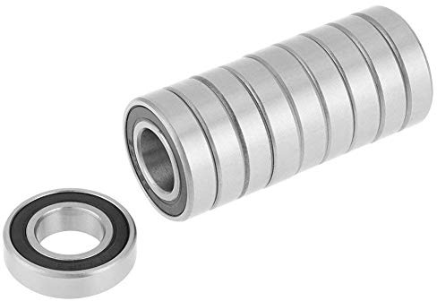 10Pcs Cuscinetto a sfere a gola profonda con gola profonda con Tenuta in Gomma Miniaturizzati a Doppia Schermatura 6901-2RS 12x24x6mm