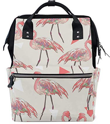 MONTOJ Flamingo Canvas Reisetasche Campus Rucksack One Size 10