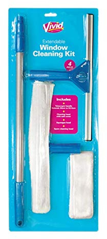Window Cleaning Kit Washing Squeegees Equipment with Telescopic Pole Cleaner Set