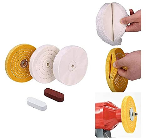 ZTBH Dischi abrasivi Ruote di lucidatura per lucidatura da 5 Pezzi, per smerigliatrice da banco con Kit composti lucidanti Mola (Outer Diameter : 250mm)