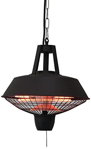 SPFTOY Hanging Electric Patio Heater, 2100w Infrared Halogen Heaters Ip24 Waterproof Heaters for Outdoor/indoor Garden Balcony