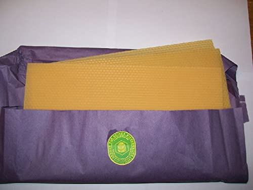 Generisch 1Kg Bienenwachsplatten Dadant US 420x117 mm Imker Imkerei Bienen Mittelwände