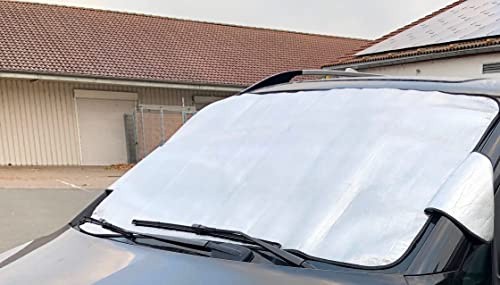 10x Thermo Scheibenabdeckung XXL Transporter SUV PKW Winter Sommer Scheibenfrostschutz Abdeckung Frostschutz Frontscheibenabdeckung Windschutzscheibenabdeckung