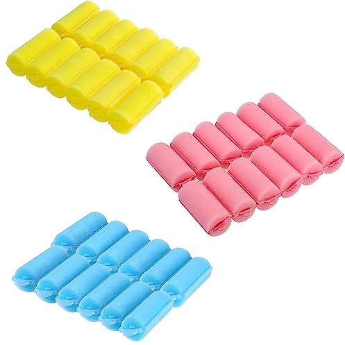 PAITOK Schaumstoff-Lockenwickler für kurzes Haar, 36 Stück weiche Lockenwickler, flexible Schwamm-Lockenwickler, 20 mm Mini-Schaumstoff-Haarstyling, Heim-DIY-Lockenwerkzeuge für Frauen und Kinder