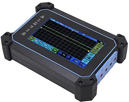 Oscilloscopio a 4, Batteria Al Litio Ad Alta capacità in ABS Kit Oscilloscopio Multimetro Veloce Ad Alta Precisione Memorizzazione delle Forme d'onda per Laboratori AC100‑240V