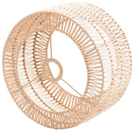 Sharplace Boho Rattan Lampenschirm - Naturgeflecht Tischlampe Ersatz Hängelampen Laterne Zubehör für Deckenleuchten Stehlampe, Stil A
