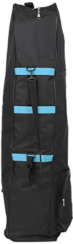 Golf-Reisetasche mit Rollen, Faltbare 600D Oxford Golf Aviation Bag Club Case Aufbewahrungstasche (Blau)