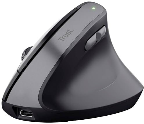 RATON OPTICO WIRELESS ERGONOMICO VERTICAL TM-270 NEGRO TRUST