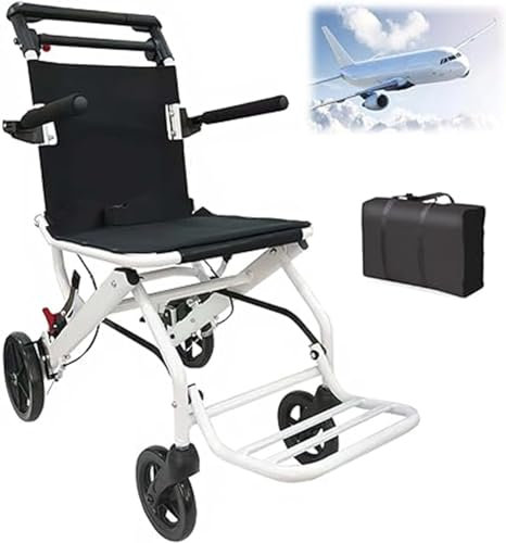 Sedie A Rotelle Leggere Pieghevoli In Alluminio Per Adulti, Bambini E Anziani. Sedia A Rotelle Da Viaggio Ultraleggera Per La Casa A