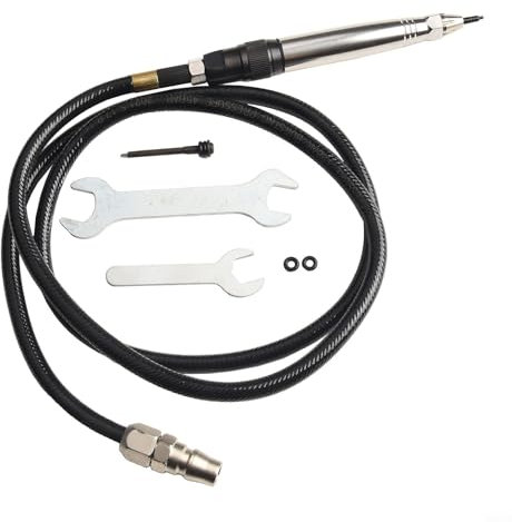Pneumatischer Air Scribe Gravierstift, Schreiber und Gravierstift Air Die Grinder Kit für Glas/Keramik/Metall, Schleifen Schneiden Pneumatisches Polieren Gravurwerkzeug