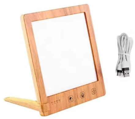 Joselin Lámpara de Fototerapia Lámpara de Luz Solar Natural Lámpara Solar LED Ajustable para Fototerapia Táctil