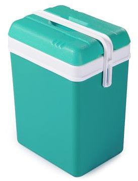 Ondis24 Kühlbox Promotion Blau/Grün Kühltasche für Camping und Picknick aus Kunststoff (15 Liter)