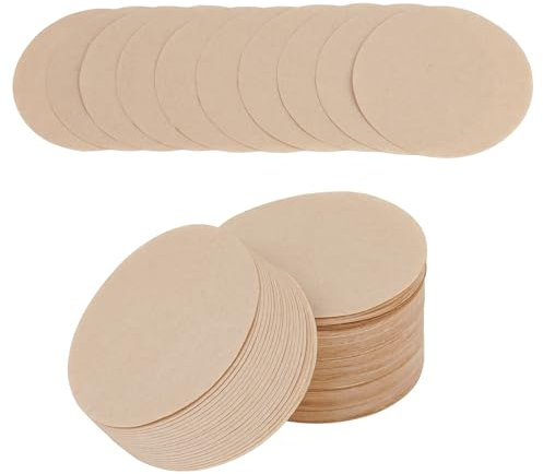 NUTTDOO 100 Pcs Unbleached Coffee Filters Papers, 6.4x6.4 cm Round Coffee Filters Replacement Filter Compatible with Espresso Coffee Makers