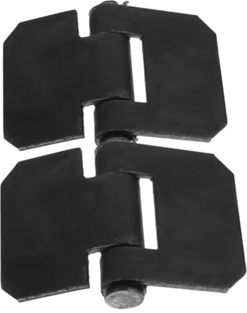 Warmhm Charnières de Portail en Acier à Souder Charnières Métalliques Robustes Amovible pour Porte de Remorque 2 Pièces Usage Extérieur et Camping-car