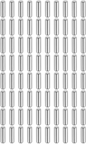 QUARKZMAN 80 Stück Zylinderstifte Rostfrei, 3 mm x 12 mm Spannstift Passstift, 316L Metallstifte Edelstahl, Dübelstifte Bolzen Metall für DIY, Möbel, Bastelprojekte