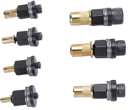 Qudinip Conjunto de Herramientas de Tuercas de Remaches, 7 Tamaños Estándar M3 a M12 Kit de Herramientas de Tuercas de Remaches con Agarre Ergonómico para Muebles Construcción