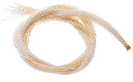 ERYUE Crin Blanc pour Archet de Violon 4/4, Longueur de 73cm, extrémité Liée, pour Archet de Violon