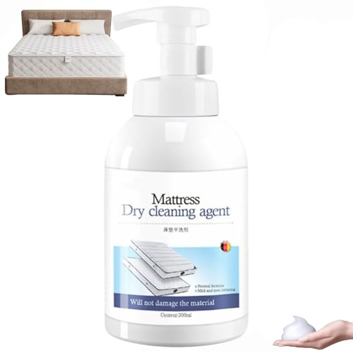 Powerful Mattress Stain Remover Spray, Mattress Cleaner Stain Remover Spray for Urine, Sweat, Yellow Stains & Odors, Deodoriser for Mattresses,Fast Acting Cleaner, Remove Old Stains Effortlessly (1PC)
