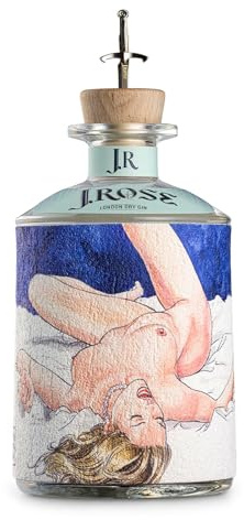 Gin J.Rose - JR03 - Gin London Dry Artigianale - Edizione Limitata Maestro Milo Manara - Bottiglia da 70 cl - (700 ml, J. ROSE N°3)