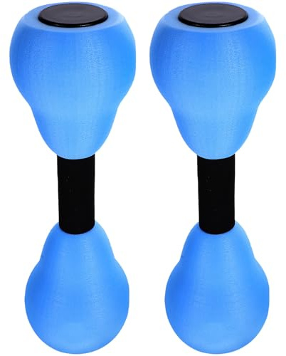 GARVALON 2 pièces Haltères Aquatiques Légères pour Femmes et Garçon Fille Équipement Fitness Compact pour Exercices Aquatiques et Musculation à Domicile