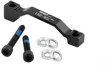 Jotekonoby Aluminiumlegierung für Fahrrad-Scheibenbremsen-Montagehalterung, für CNC-gefräste Vorderradgabel, Bremssattel-Adapterplatte und Hinterrahmen-Bremshalterung für 180 mm, (Stil 8)