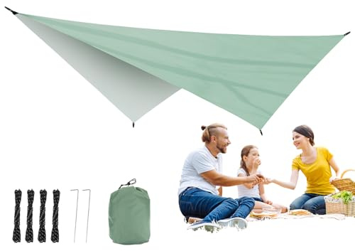 Tenda Ombreggiante a Vela | Protezione UV Tenda da Sole per Riparo e Pensilina - Vela da Sole Impermeabile | Per Giardino Cortile Pergola Deck Campeggio Picnic Attivita Familiari